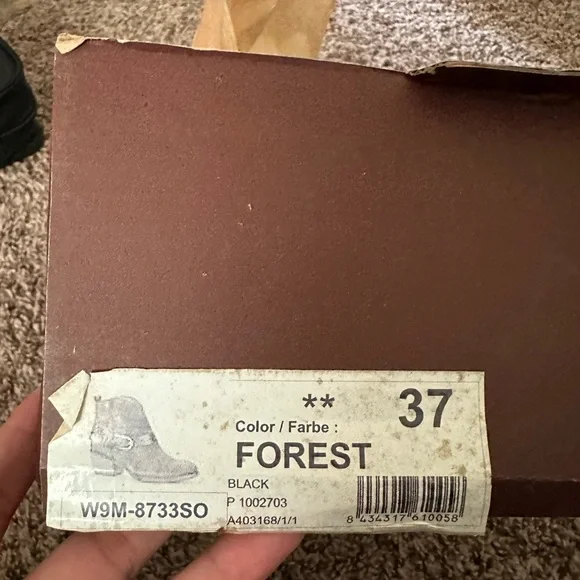 Pikolinos W9M-8733So Baqueira Forest Black Cowboy Ankle Boots 6.5/7 - Picture 4 of 5